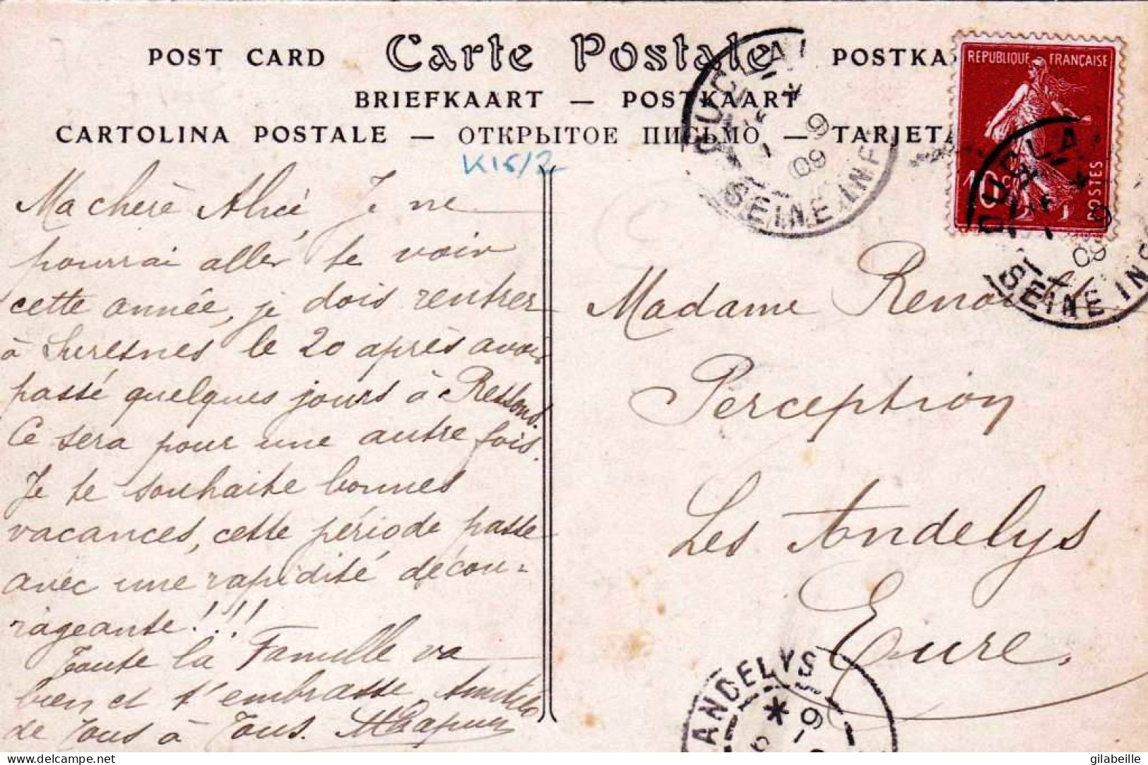 76 - Seine Maritime - DUCLAIR - Postes Et Télégraphes - Duclair