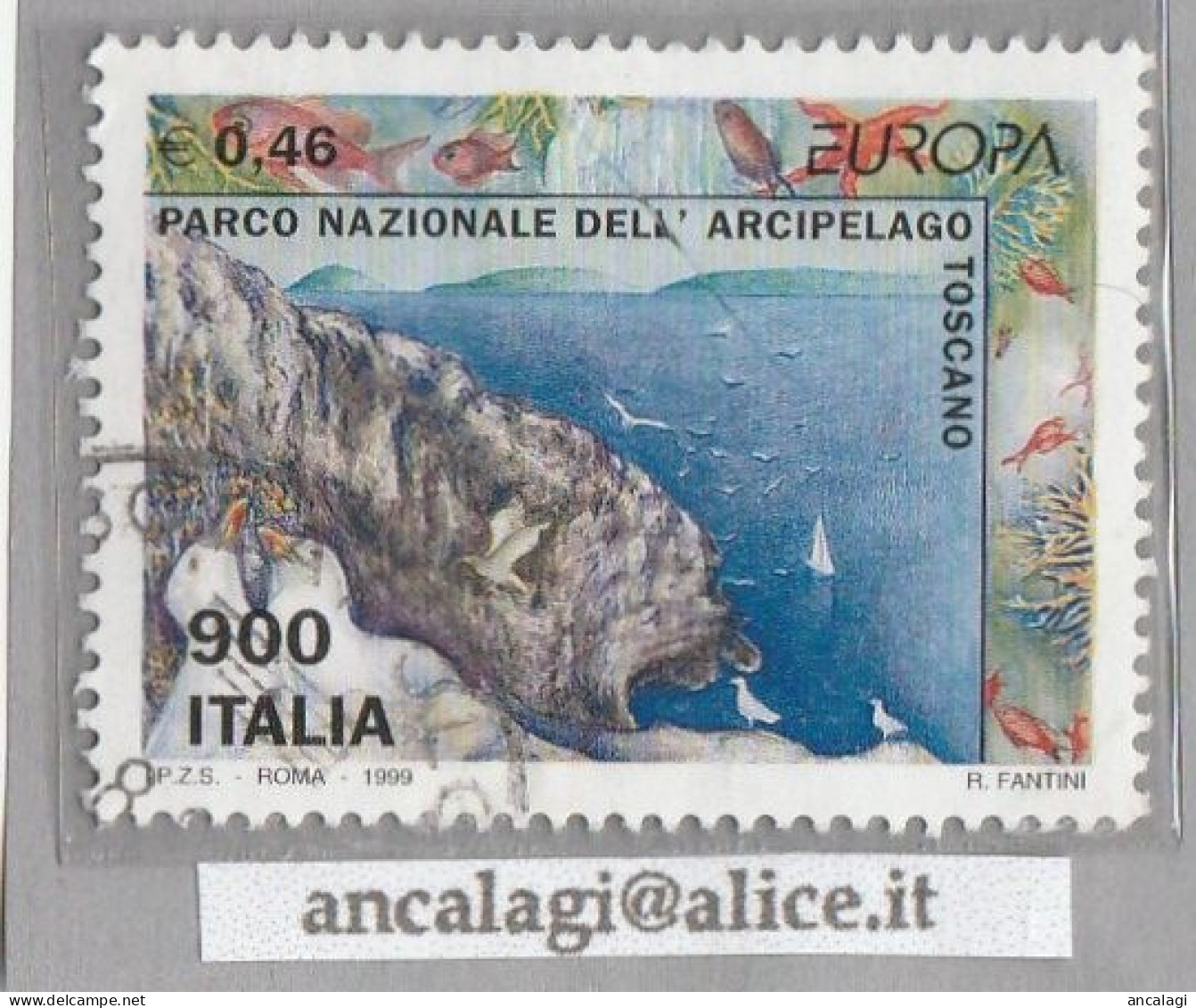 USATI ITALIA 1999 - Ref.0809A "EUROPA: PARCO ARCIPELAGO TOSCANO" 1 Val. - - 1991-00: Oblitérés