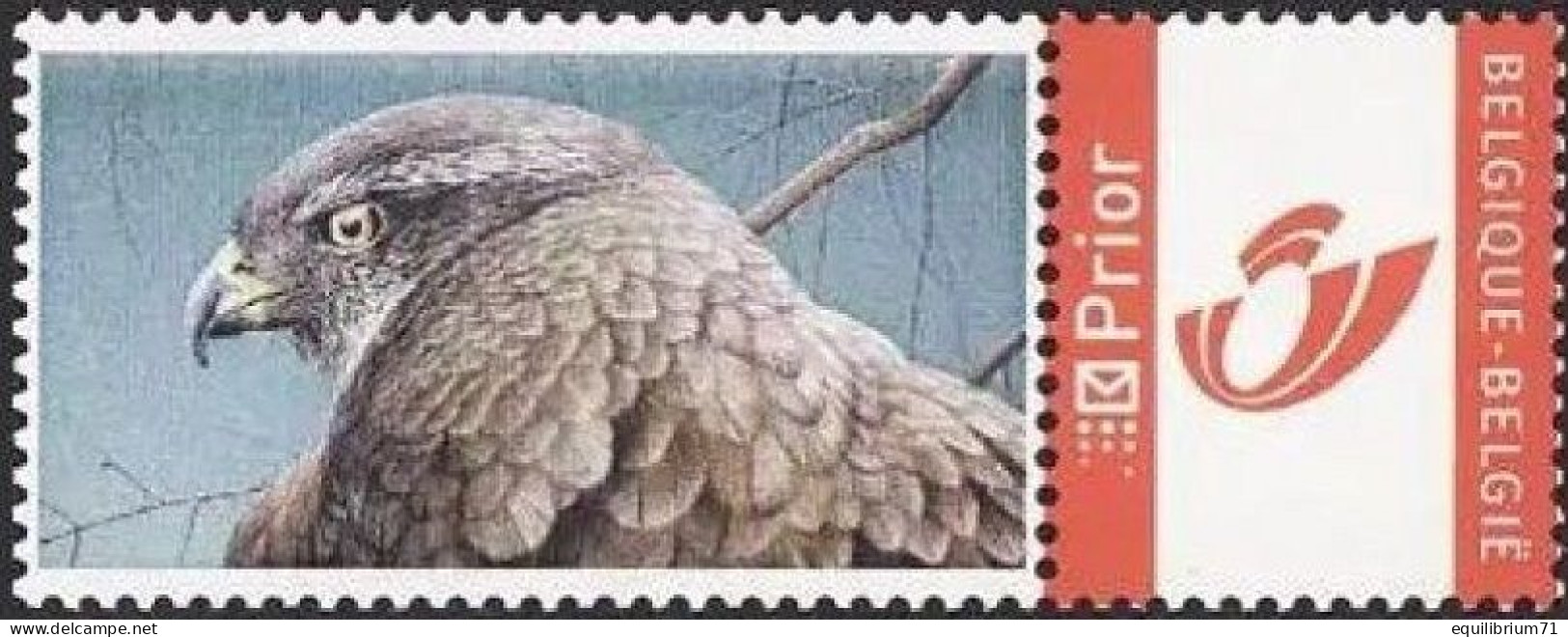 DUOSTAMP** / MYSTAMP** - Autour Des Palombes / Havik / Hühnerhabicht / Goshawk - Philabédélique Hornu - BUZIN - RRR - Mint