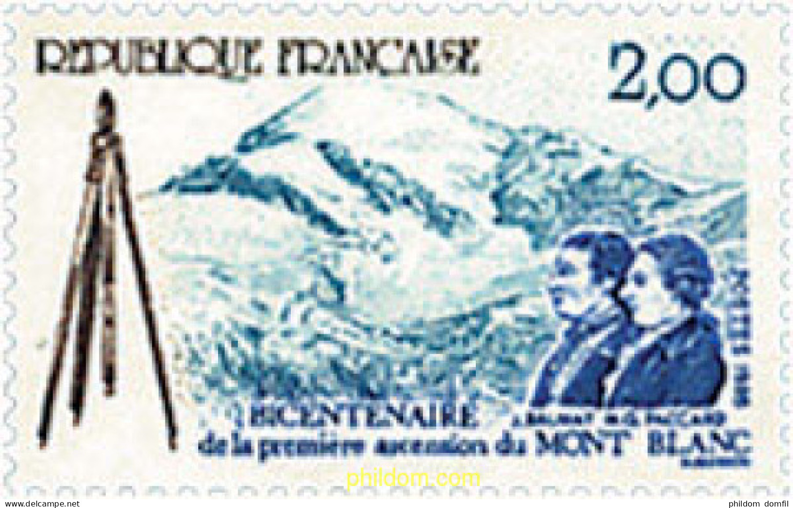 729553 HINGED FRANCIA 1986 BICENTENARIO DE LA PRIMERA ASCENSION AL MONTBLANC. - Other & Unclassified