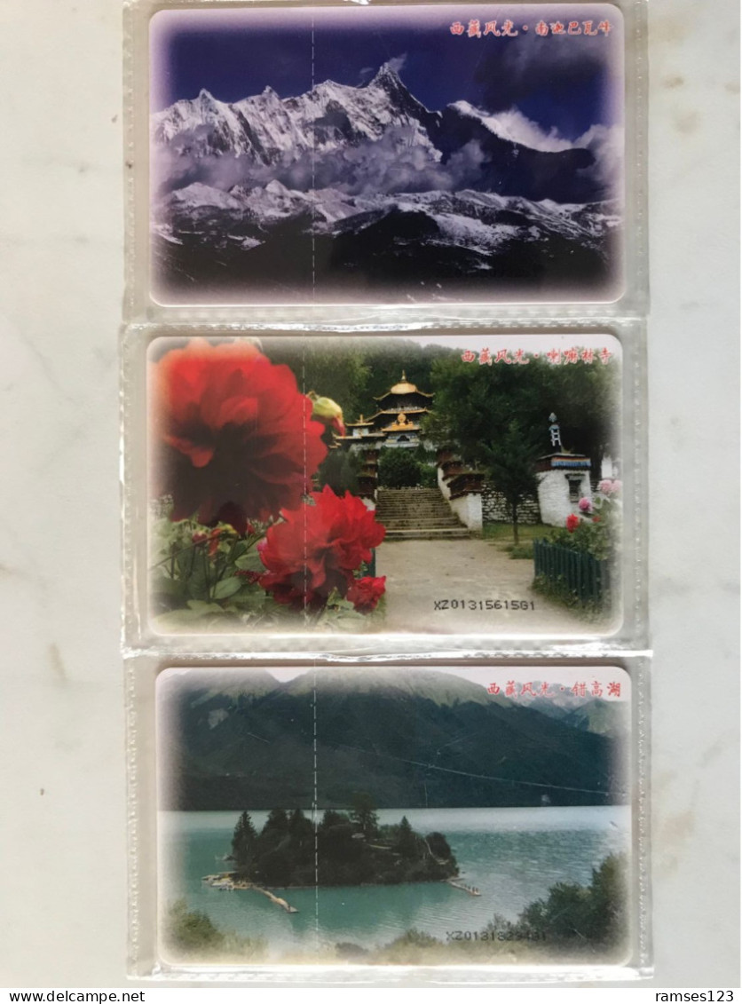 BEAUTIFUL SET MINT IN SEALED  USED ONLY TIBET   2000 EX - Landscapes