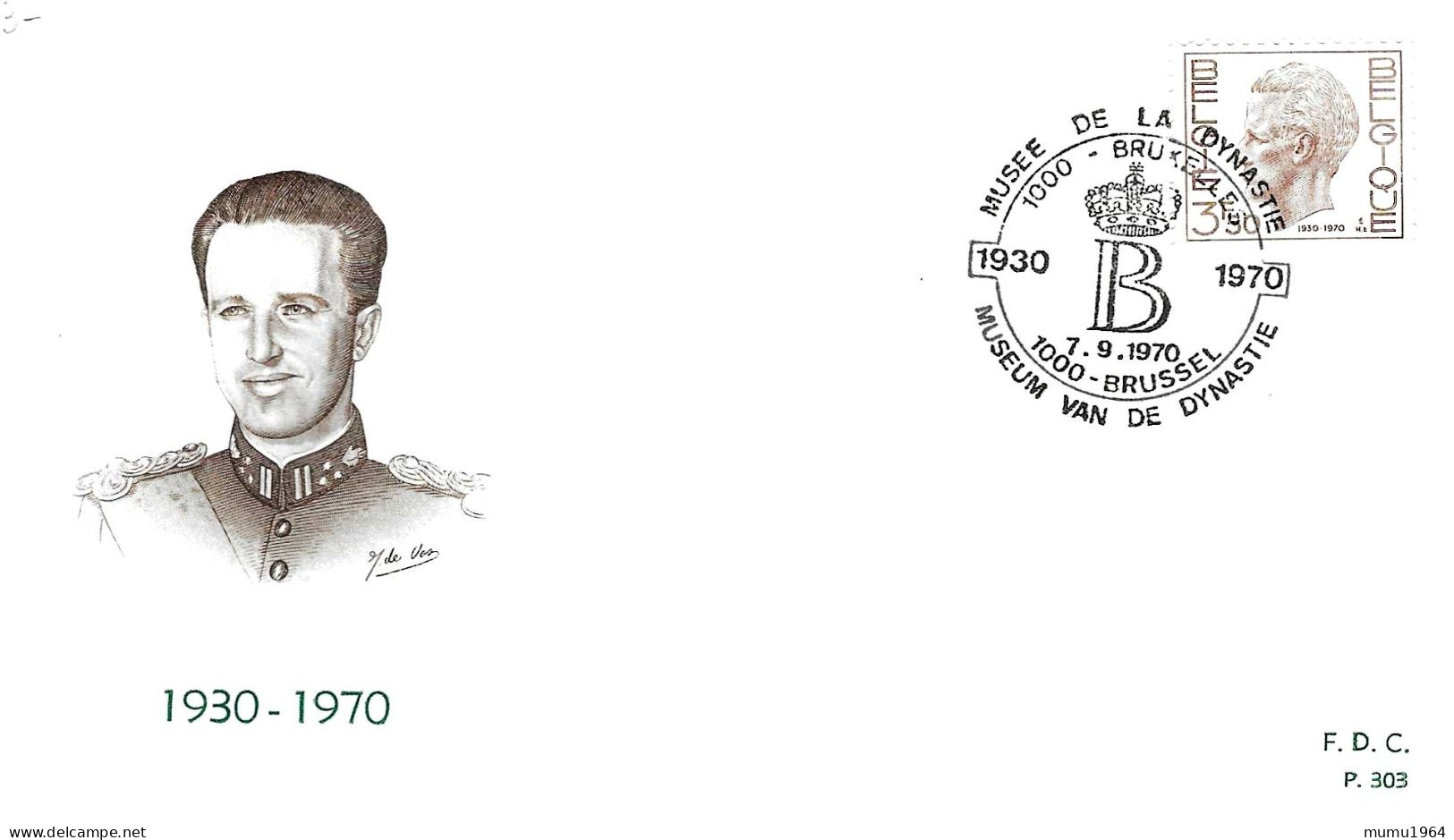 COB - FDC N° 303 - Timbre N° 1543 - 1961-1970