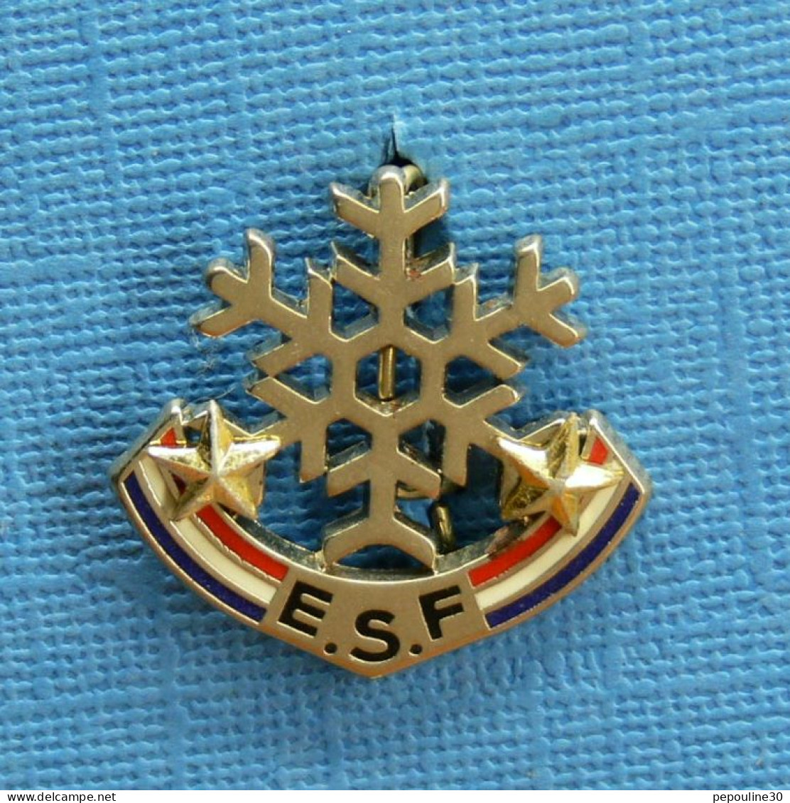 1 BROCHE /  ** BROCHE E.S.F. / ÉCOLE DU SKI FRANÇAIS FLOCON 2 ÉTOILES ** . (DECAT PARIS) - Winter Sports