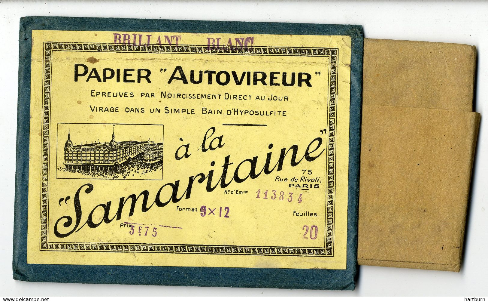 A La Samaritaine. Papier Autovireur, Rue De Rivoli, Paris - Zubehör & Material