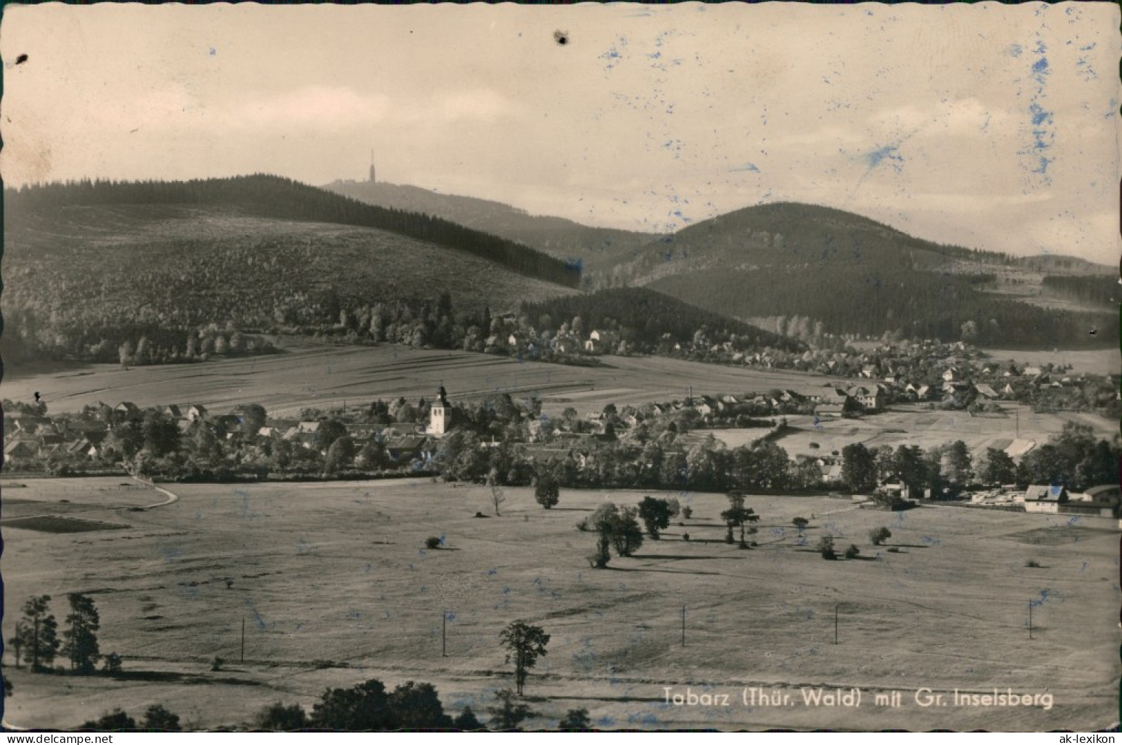 Ansichtskarte Tabarz/Thüringer Wald Panorama-Ansicht Mit Fernblick 1959 - Tabarz