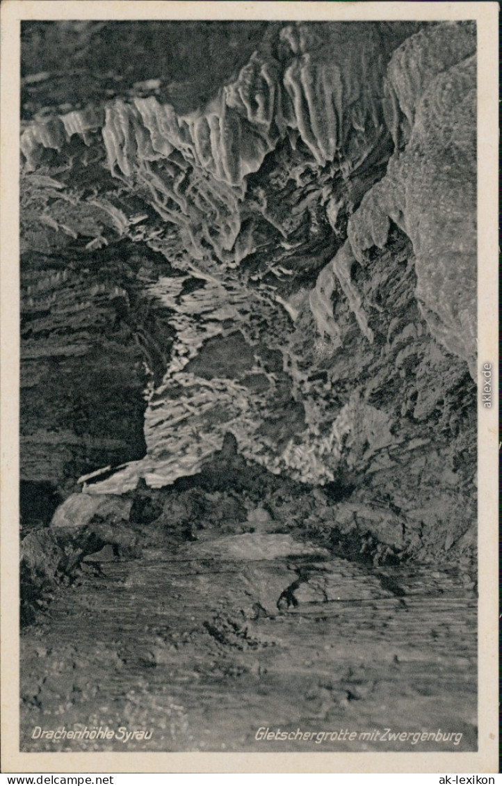 Syrau (Vogtland) Drachenhöhle - Gletschergrotte Mit Zwergenburg 1933 - Syrau (Vogtland)