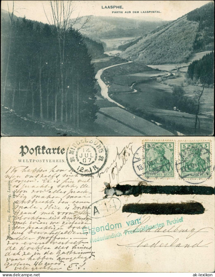 Ansichtskarte Bad Laasphe Partie Aus Dem Laasphetal 1906 - Bad Laasphe