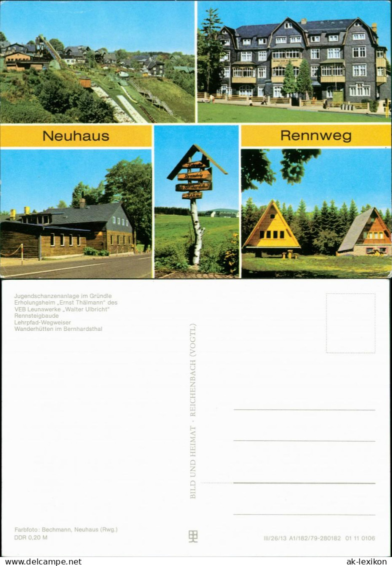 Neuhaus Am Rennweg Jugendschanzenanlage Im Gründle, Erholungsheim 1979 - Neuhaus