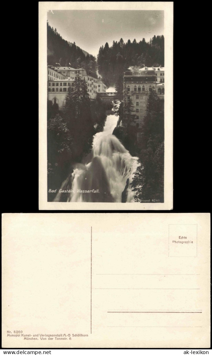 Ansichtskarte Bad Gastein Wasserfall (Waterfall) 1930 - Bad Gastein