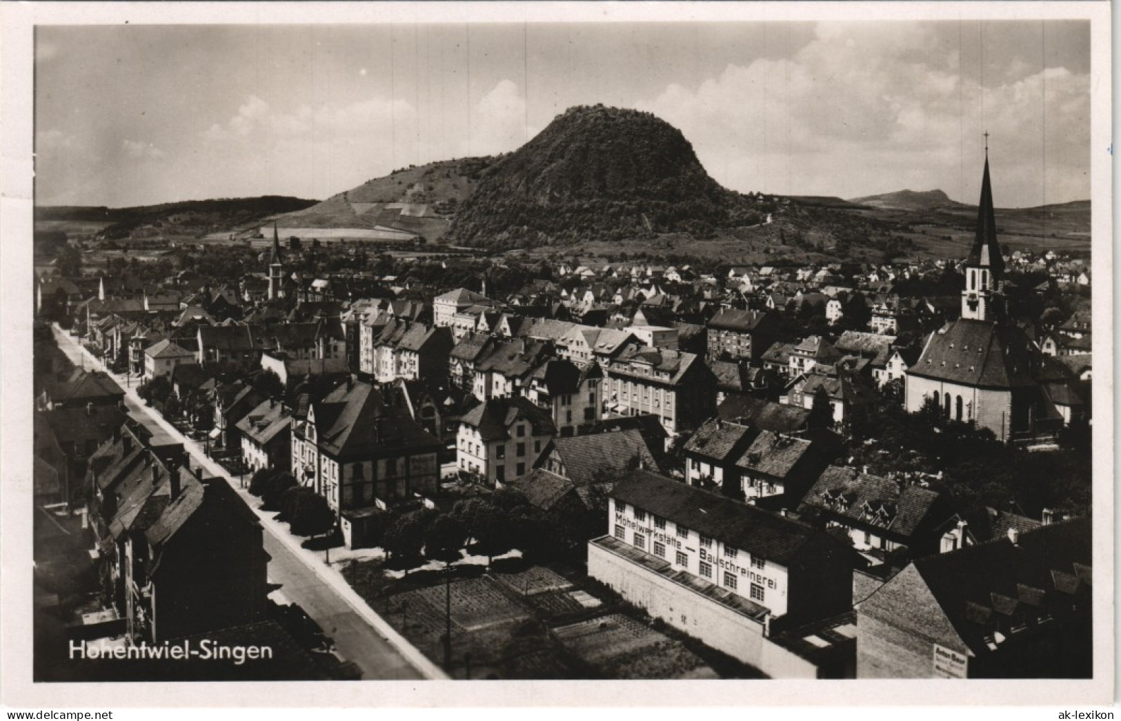 Ansichtskarte Singen (Hohentwiel) Panorama-Ansicht 1941 - Singen A. Hohentwiel