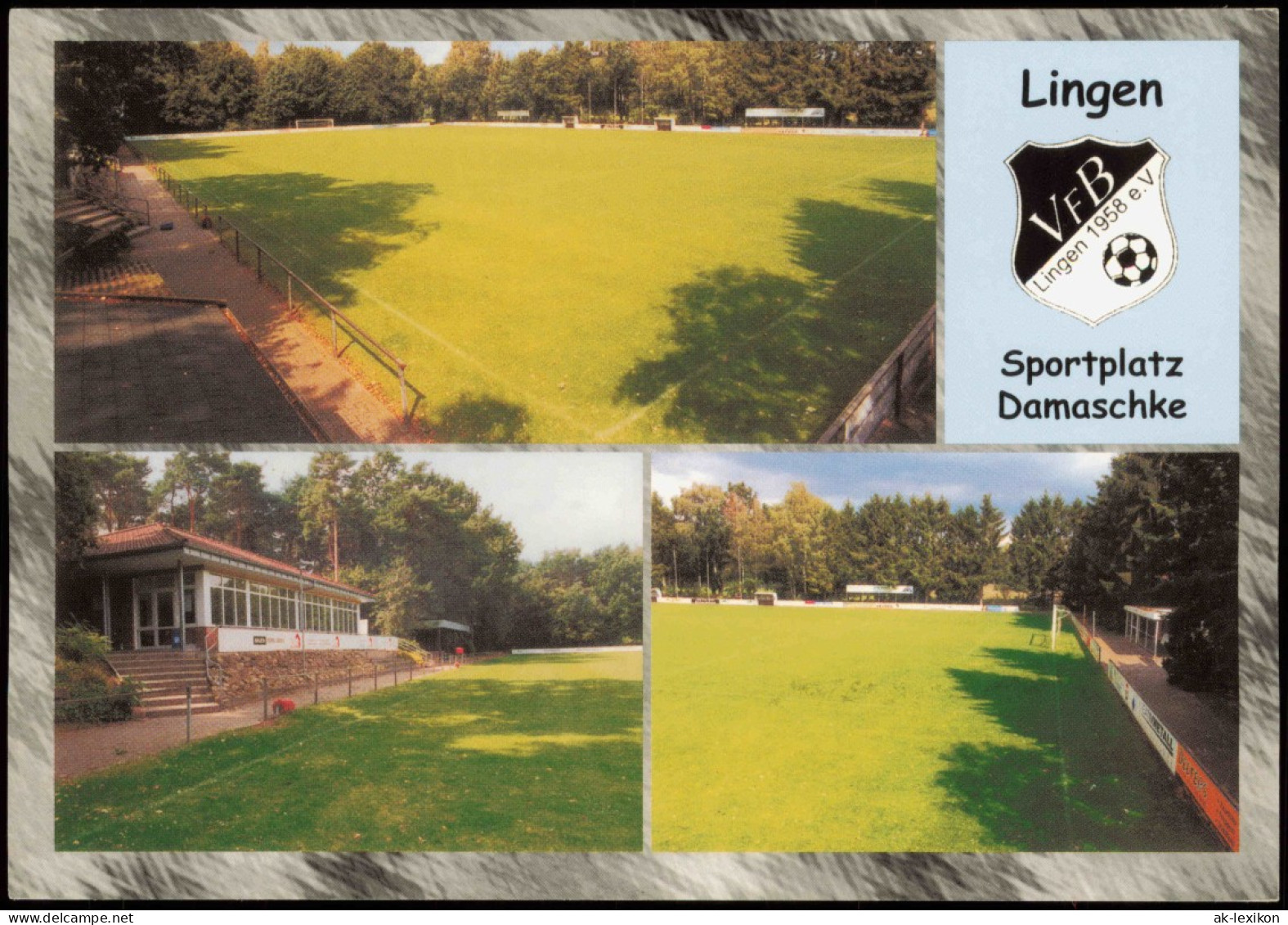 Lingen (Ems) Sportplatz Damaschke Fussball Stadion Mehrbild-AK 2004 - Lingen