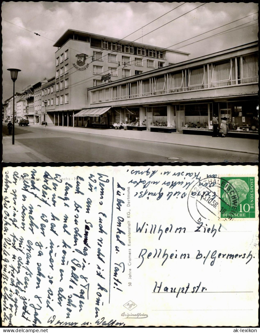 Ansichtskarte Pirmasens Straßenpartie, Hans Sachs Hof 1958 - Pirmasens