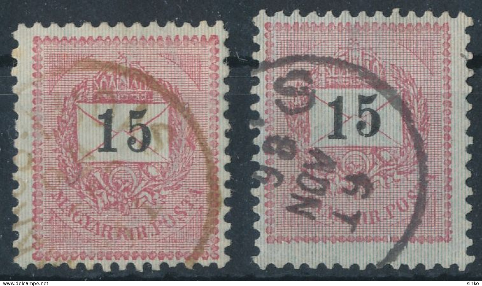 1898. Black Number Krajcar 15kr Stamps - ...-1867 Prephilately