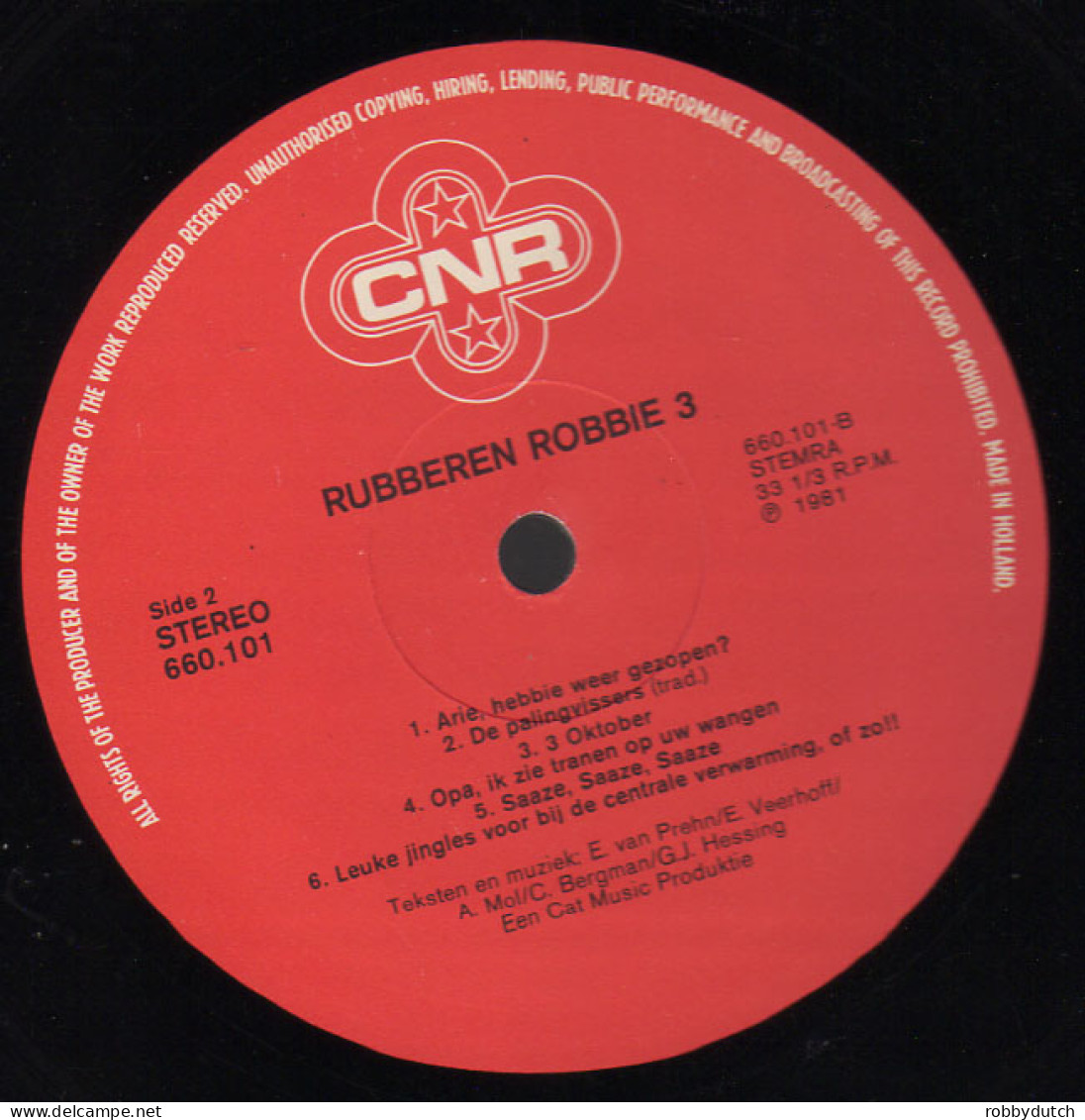 * LP *  RUBBEREN ROBBIE 3 (Holland 1981 EX-) - Autres - Musique Néerlandaise