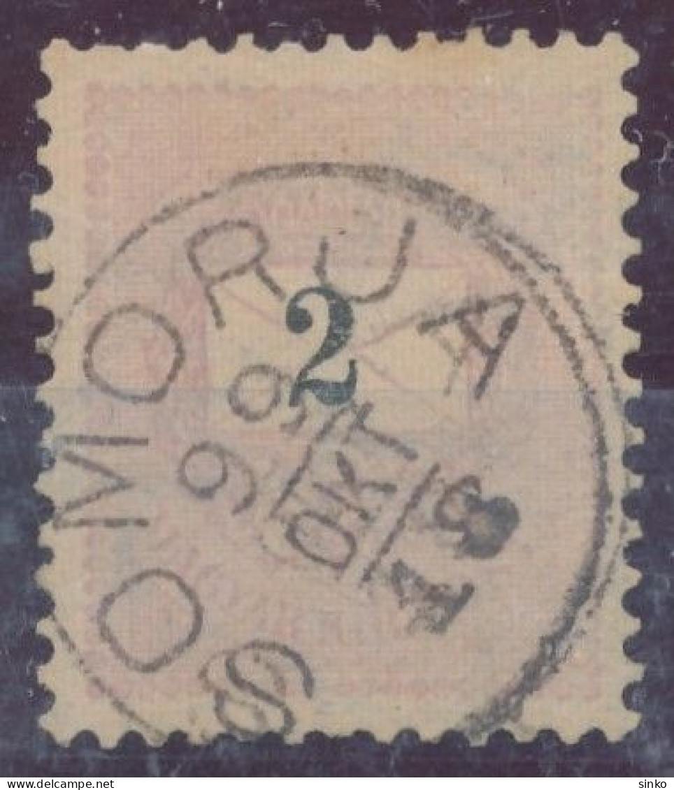 1899. Black Number Krajcar 2kr Stamp, SOMORJA - ...-1867 Prephilately