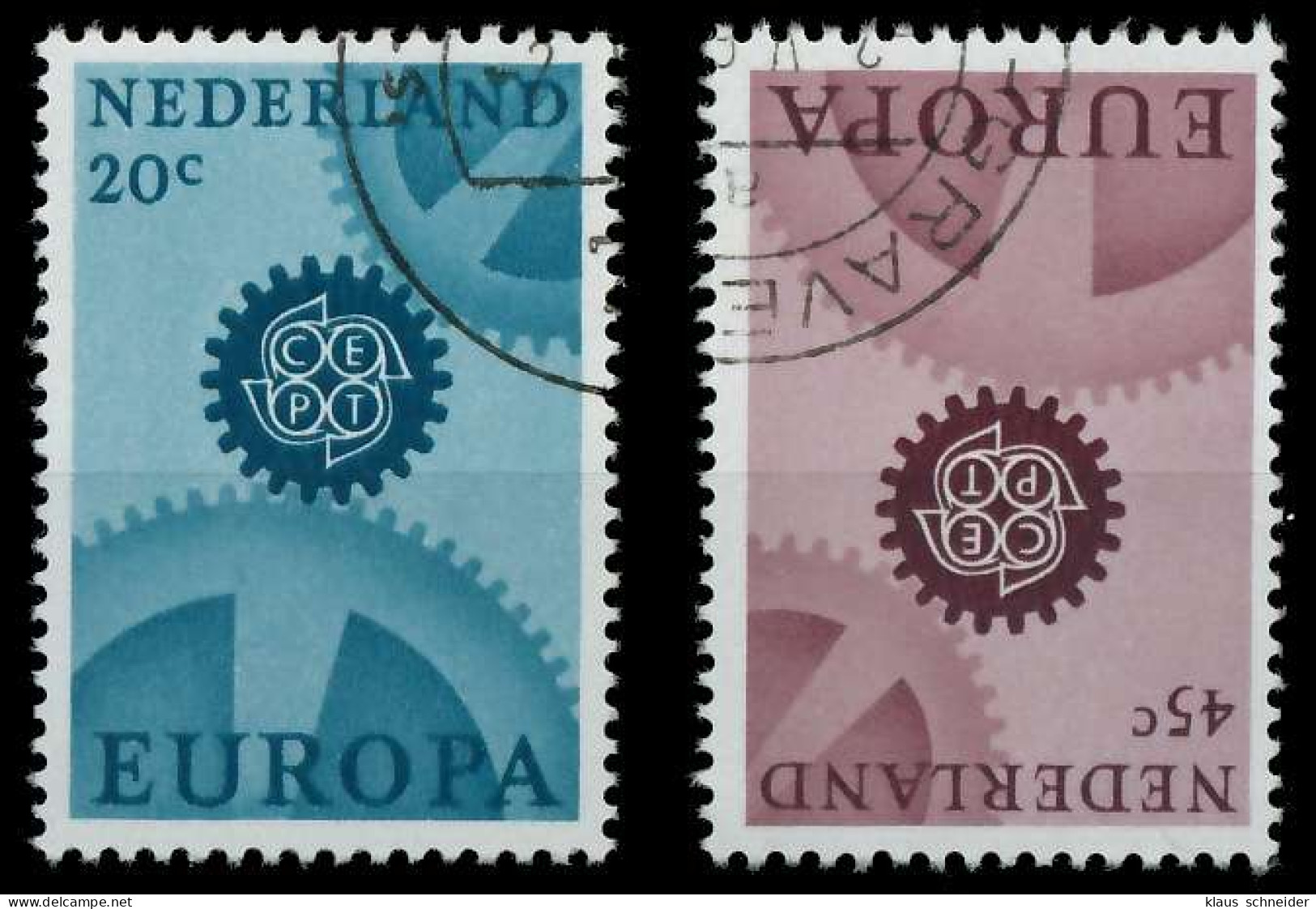 NIEDERLANDE 1967 Nr 878x-879x Gestempelt X9D14A2 - Gebraucht