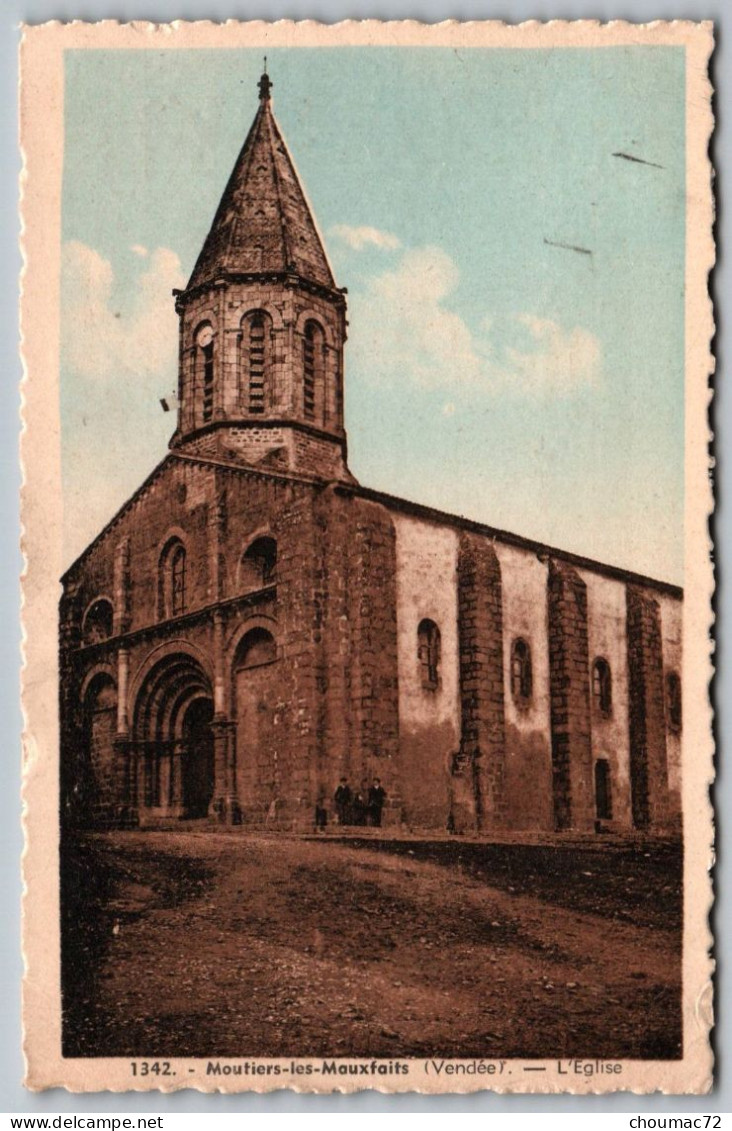 (85) 1440, Moutiers Les Mauxfaits, Jehly-Poupin 1342, L'Eglise, état ! - Moutiers Les Mauxfaits