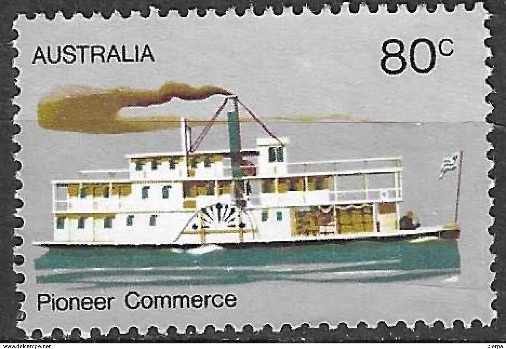 AUSTRALIA - 1972 - BATTELLO A VAPORE -  USATO ( YVERT 483 - MICHEL 510) - Usados