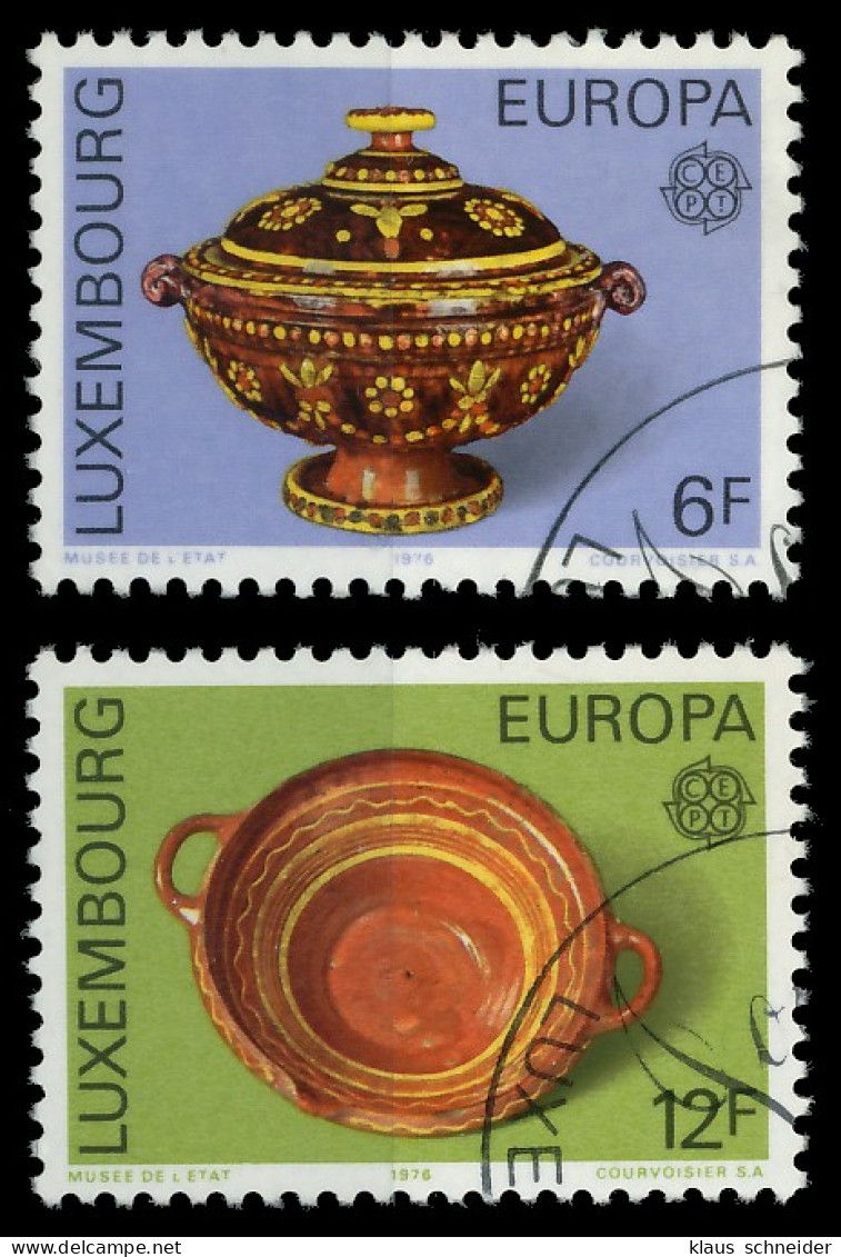 LUXEMBURG 1976 Nr 928-929 Gestempelt X04B056 - Used Stamps