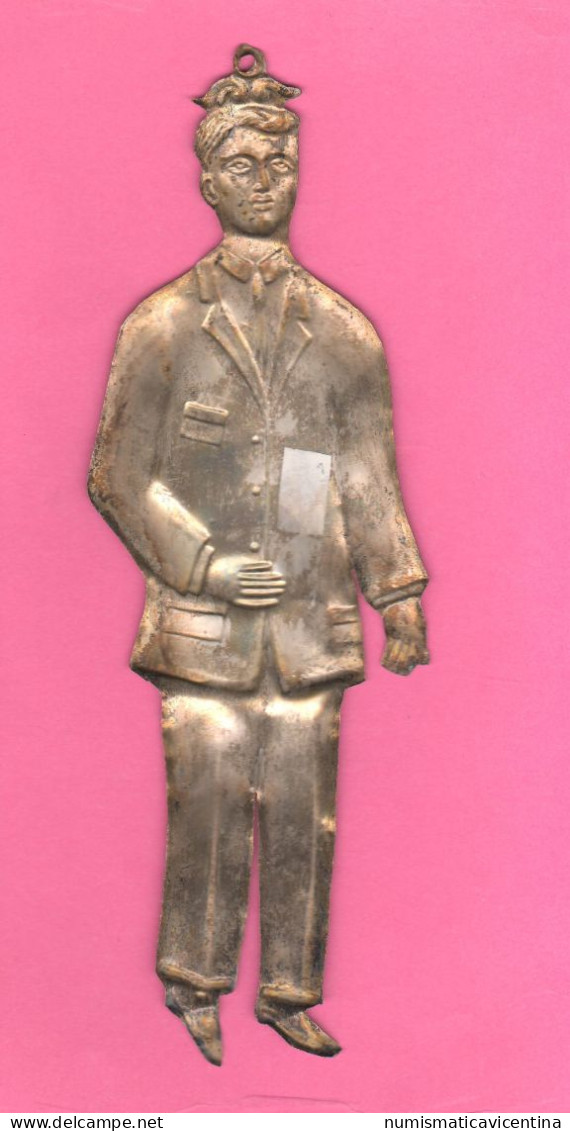 Ex Voto Votive Offering Man Offrande Votive 1940's - Religious Art