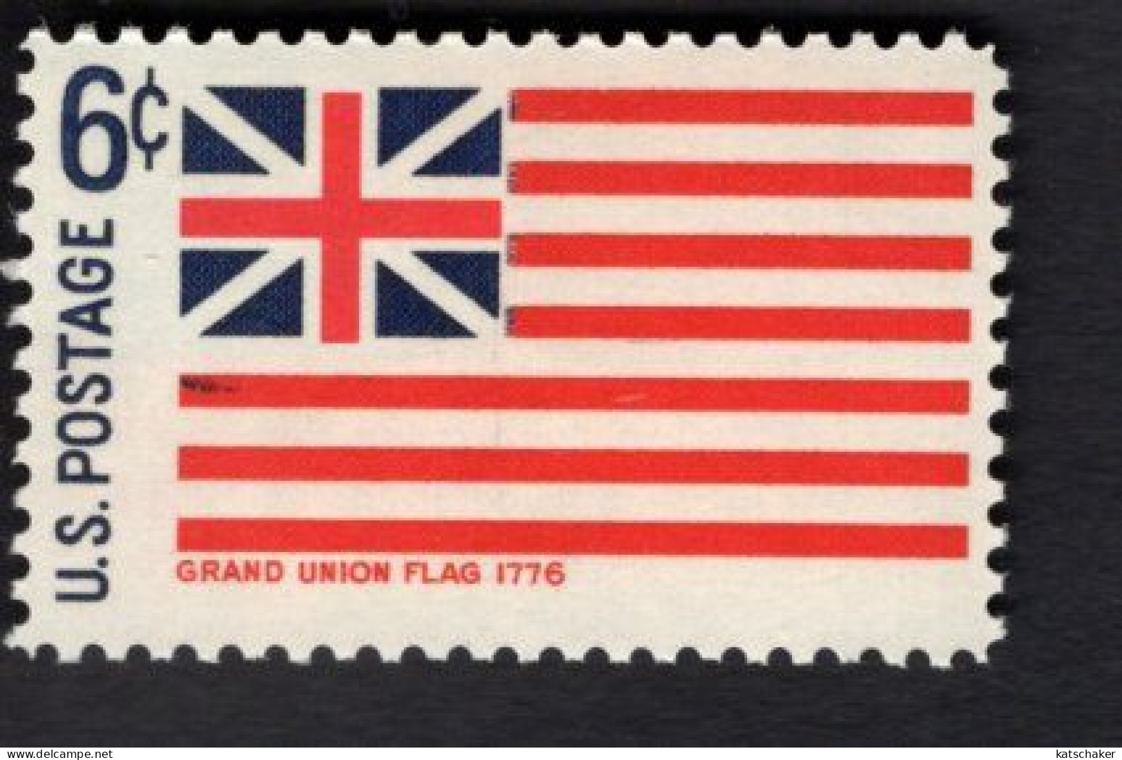 203629472 1968  SCOTT 1352 (XX) POSTFRIS MINT NEVER HINGED  - HISTORIC FLAG - GRAND UNION - 1776 - Ongebruikt