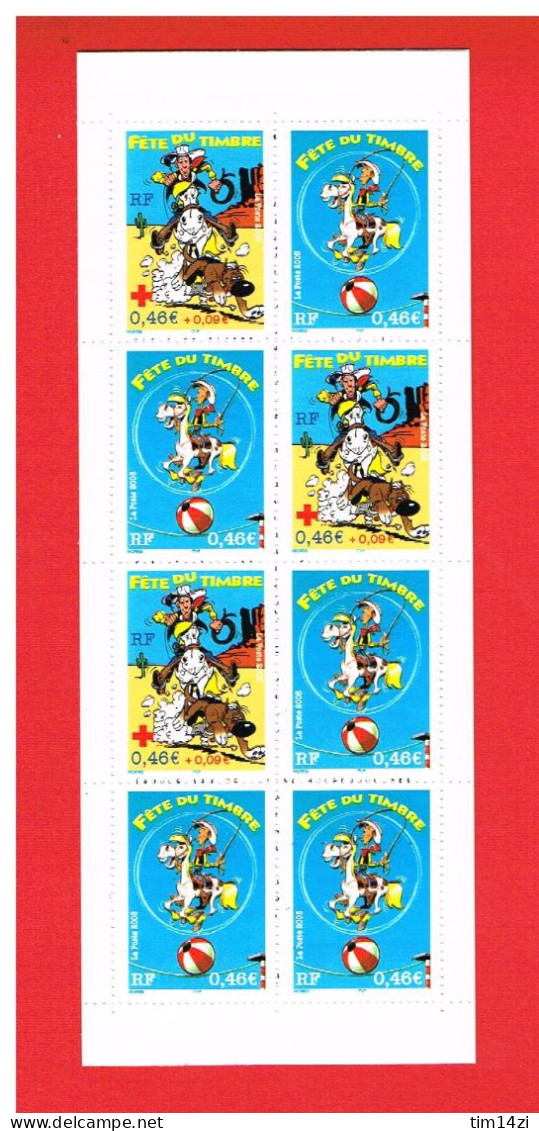 FRANCE 2003 - CARNET FETE DU TIMBRE - BC 3546a - NEUF** - LUCKY LUKE -  Y.&.T - Cote : 17.00 € - Giornata Del Francobolli