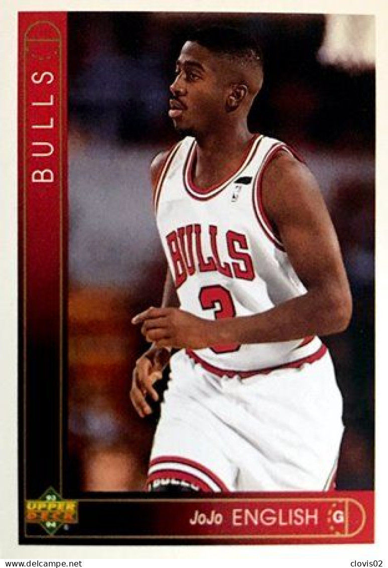 415 Jo Jo English - Chicago Bulls - Carte Upper Deck NBA 1993 - Other & Unclassified