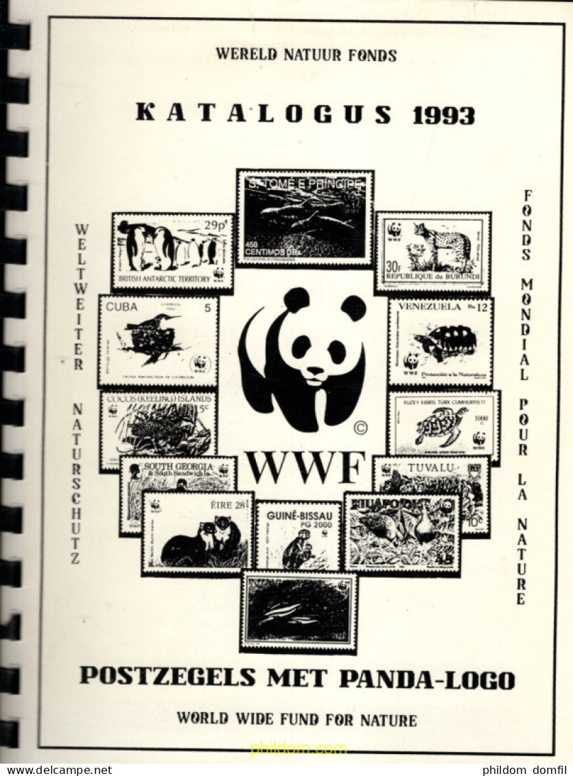 Wereld Natuur Fonds Catalogus 1993 Postzegels Met Panda-logo - Motivkataloge