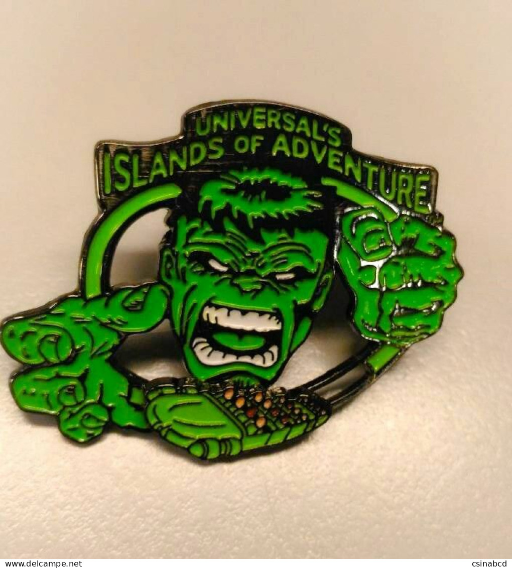 Universal Studios MARVEL Comics HULK ISLANDS OF ADVENTURE Character Pin Badge RARE - Comics