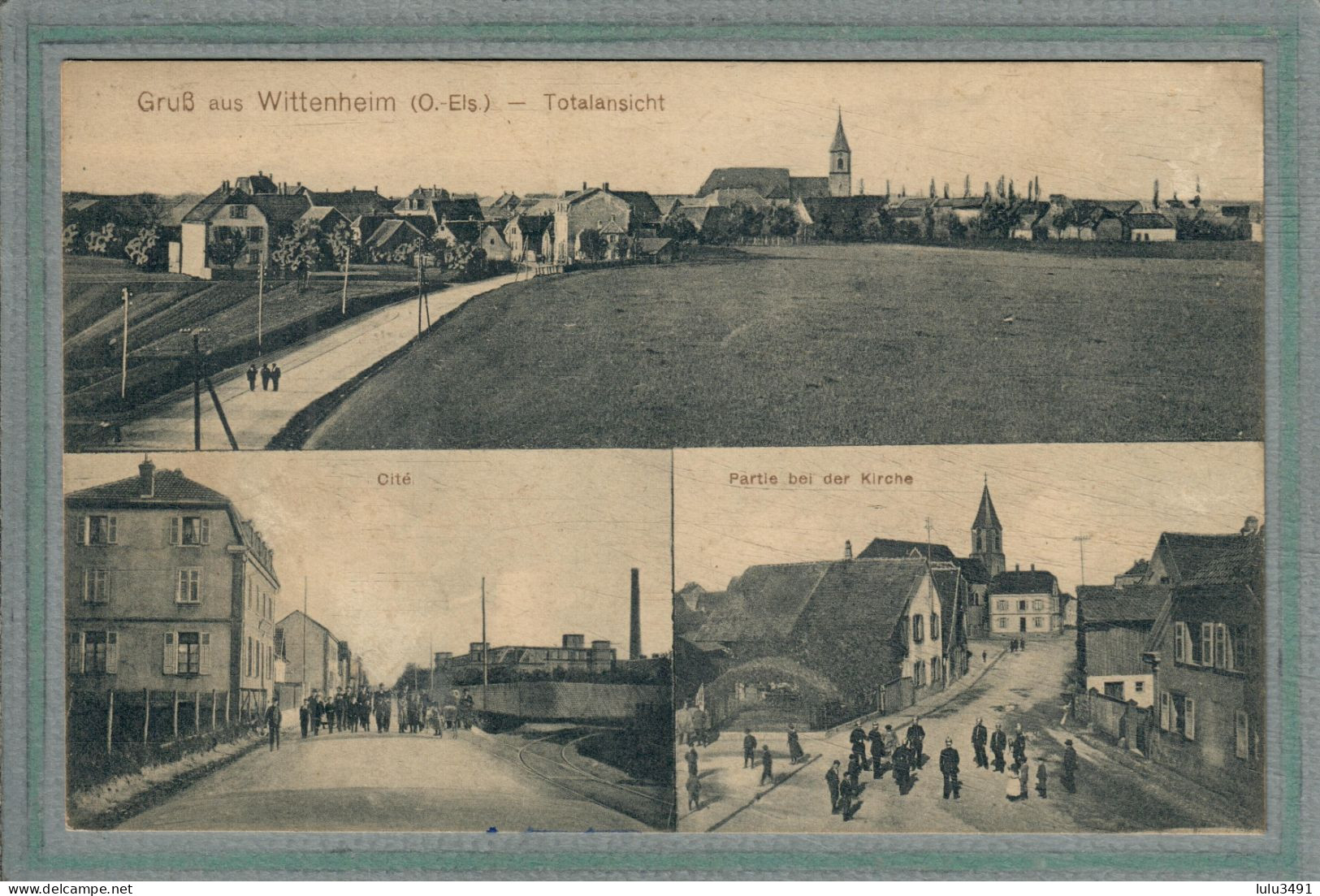 CPA (68) WITTENHEIM - Carte GRUSS Multivues De 1918 - Wittenheim