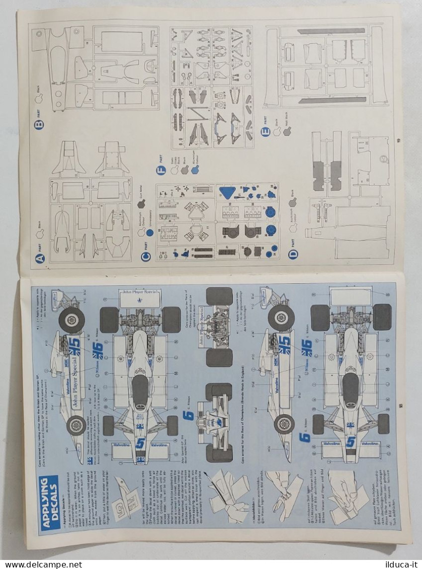 60765 Manuale Kit Montaggio 1/12 - Team Lotus JPS Mk III - Tamiya - Autres & Non Classés