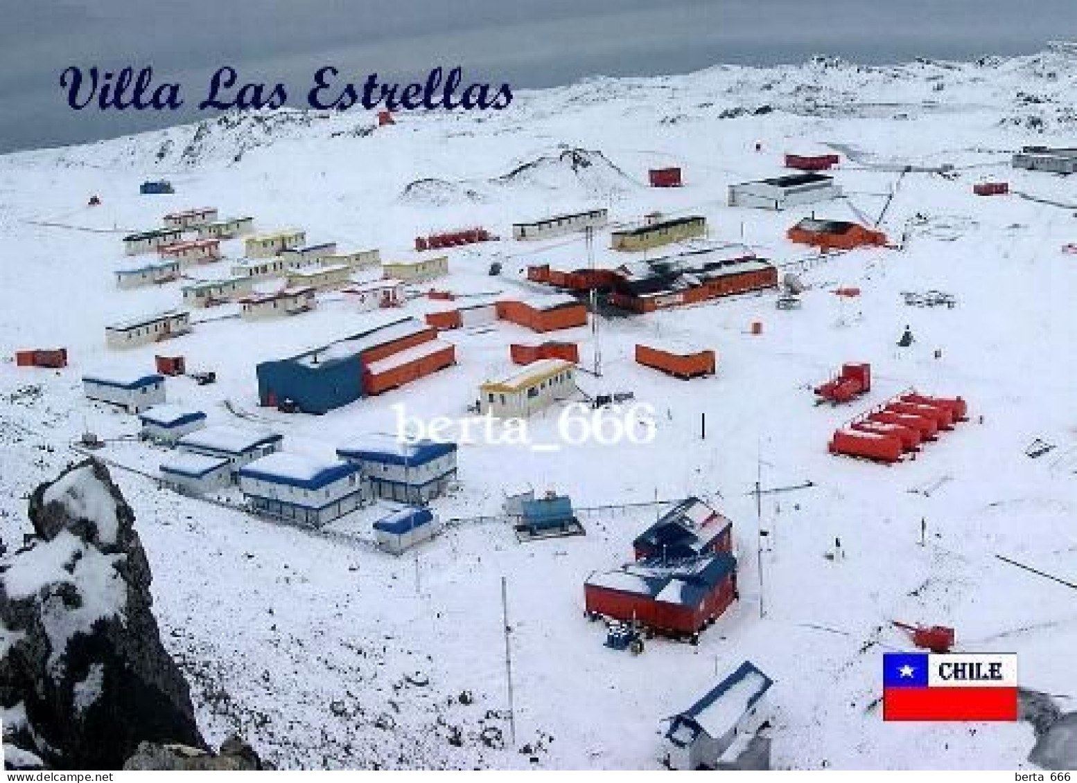Antarctica Villa Las Estrellas Research Station Chile New Postcard - Other & Unclassified