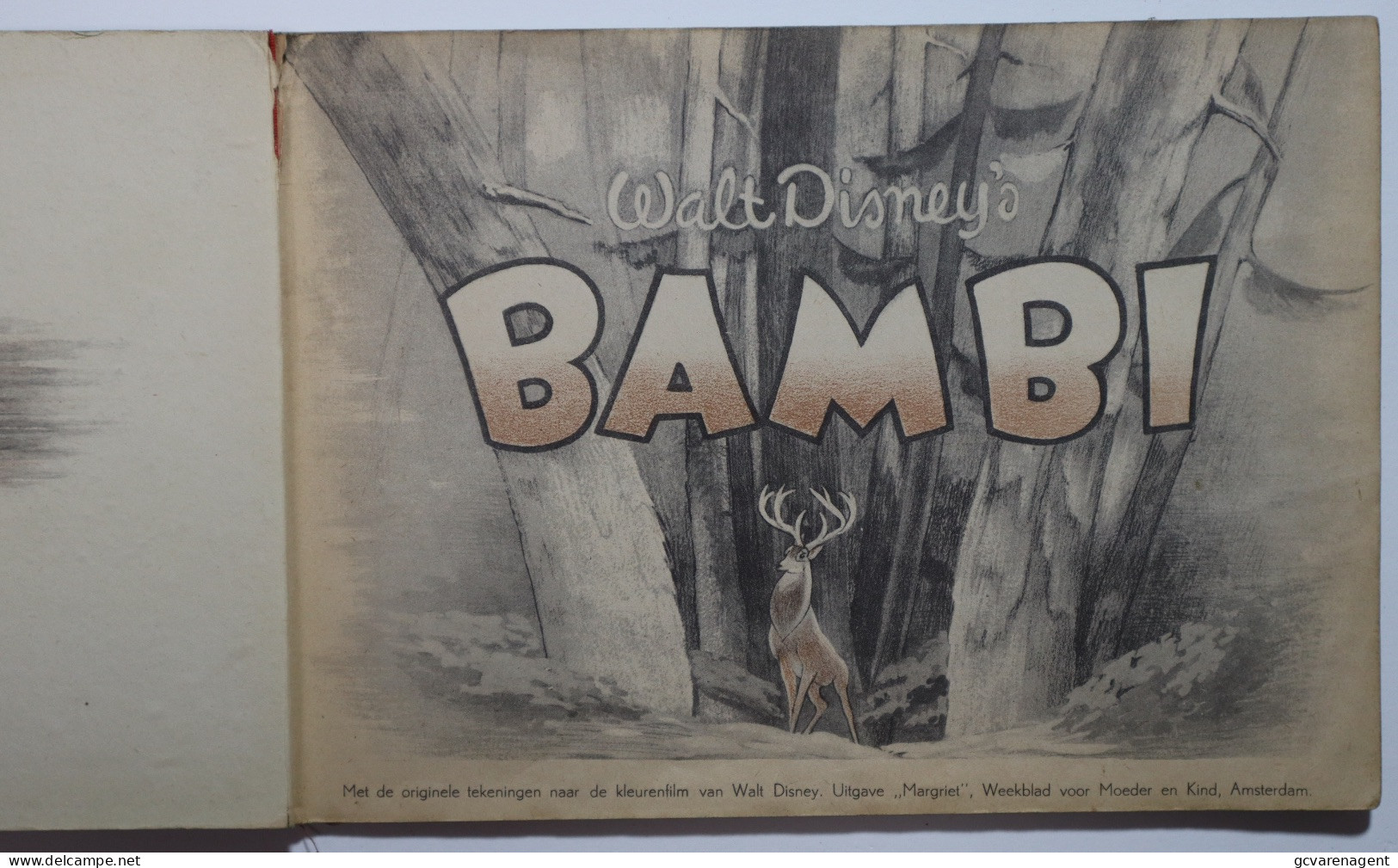 WALT DISNEY'S  BAMBI    PLAKBOEK  - ZIE BESCHRIJF EN     ZIE AFBEELDINGEN - Kids