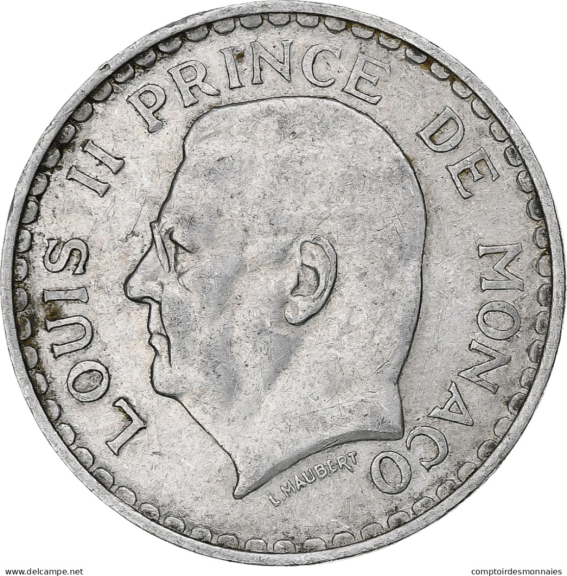 Monaco, Louis II, 5 Francs, 1945, Paris, Aluminium, TTB, Gadoury:MC135, KM:122 - 1922-1949 Louis II