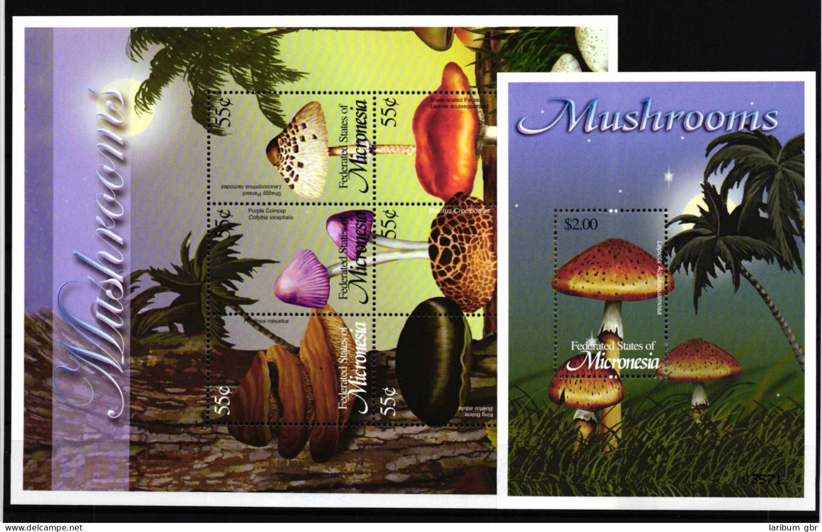 Mikronesien 1359-1364 Und Block 115 Postfrisch Kleinbogen / Pilze #HQ192 - Micronésie