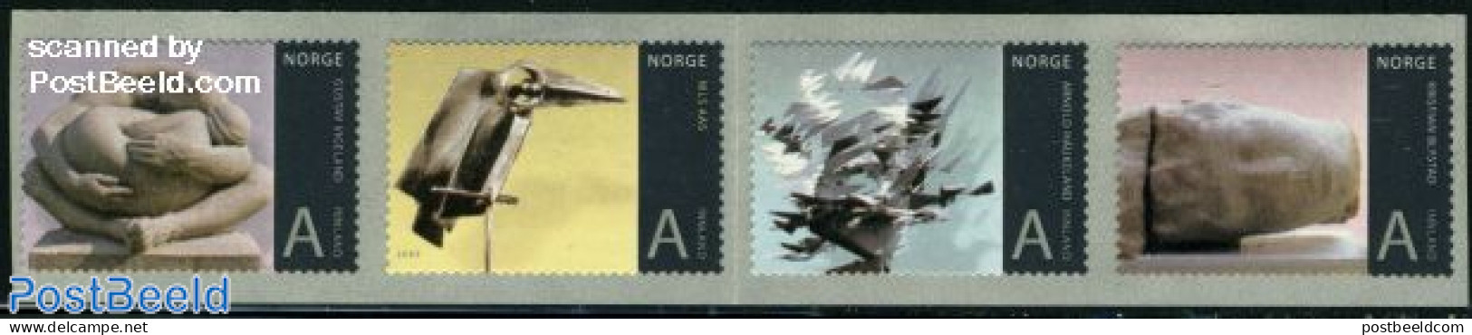 Norway 2009 Art 4v S-a, Mint NH, Nature - Birds - Art - Sculpture - Unused Stamps