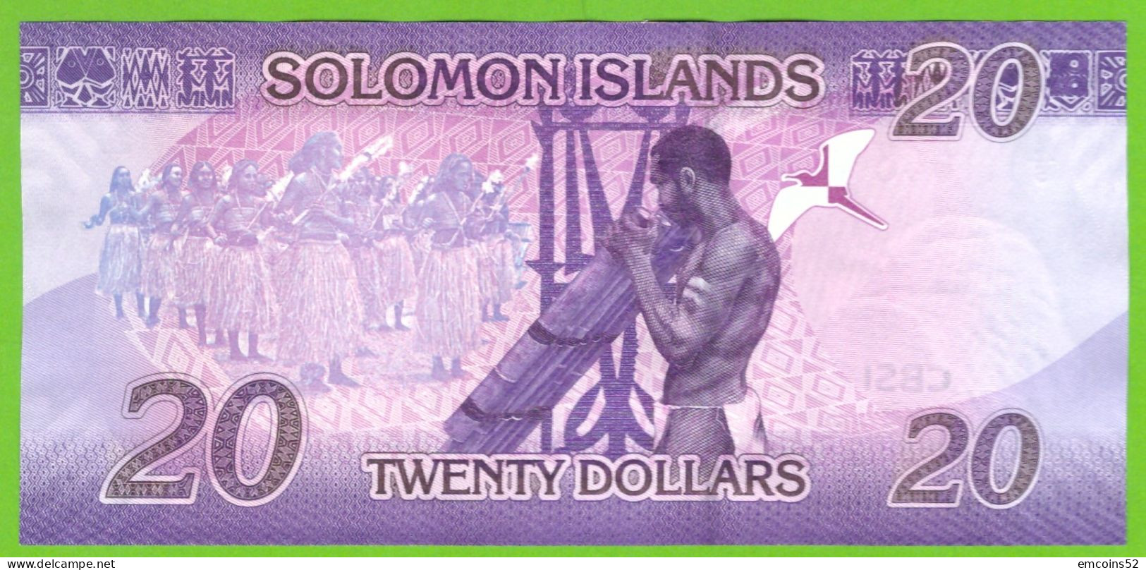 SOLOMON ISLANDS 20 DOLLARS 2017  P-34b UNC - Solomon Islands