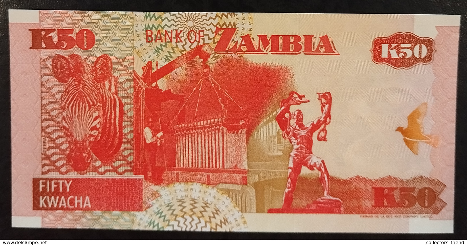 ZAMBIA ZAMBIE SAMBIA 50 Kwacha Year 1992 UNC - Zambia