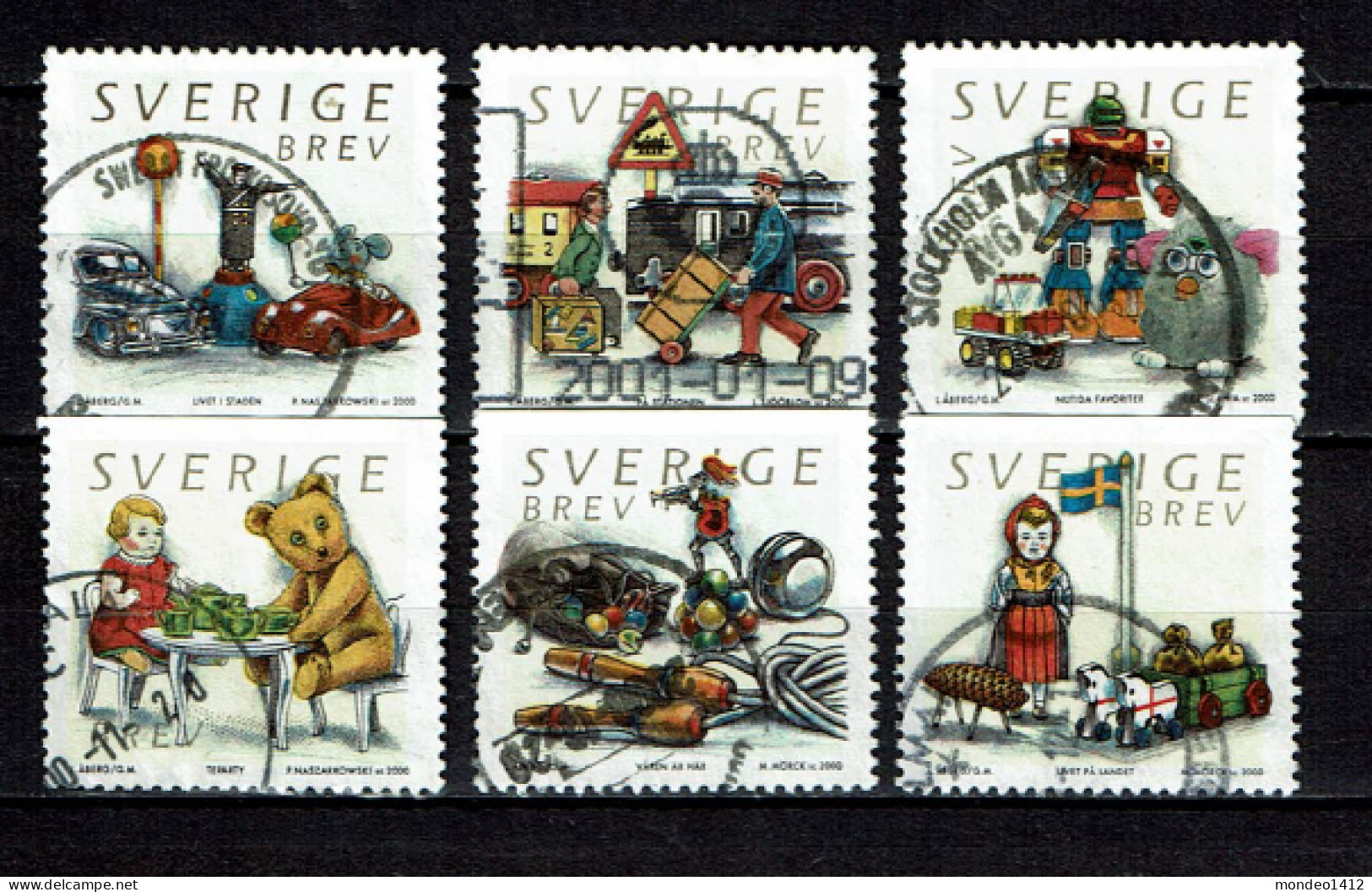 Sweden 2000 - Toys - Used - Used Stamps