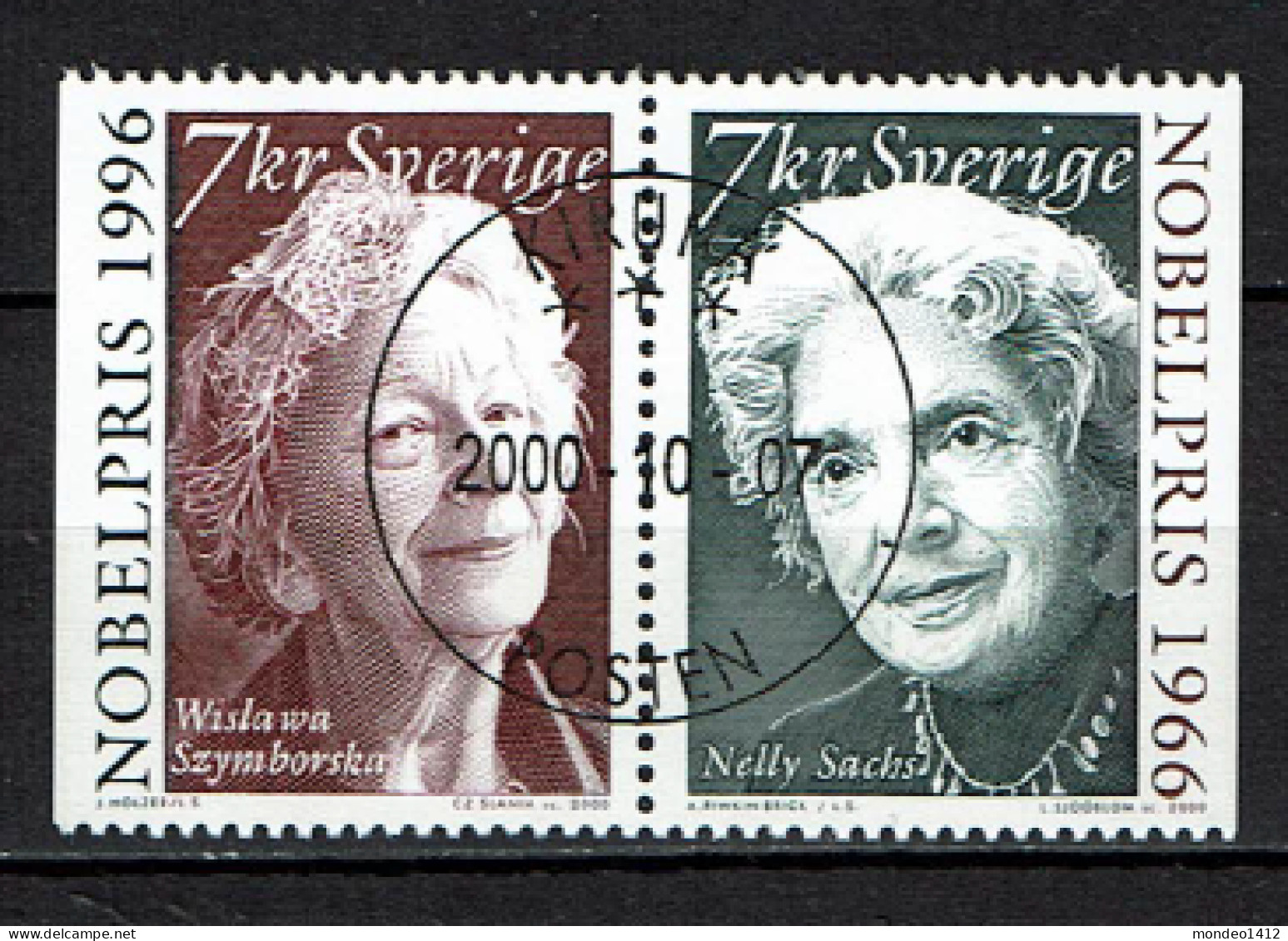 Sweden 2000 - Nobel Prize Winners Of Literature - Used - Used Stamps