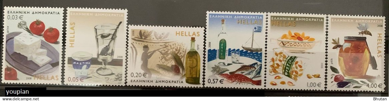 Greece 2008, Traditional Greek Products, MNH Stamps Set - Ongebruikt