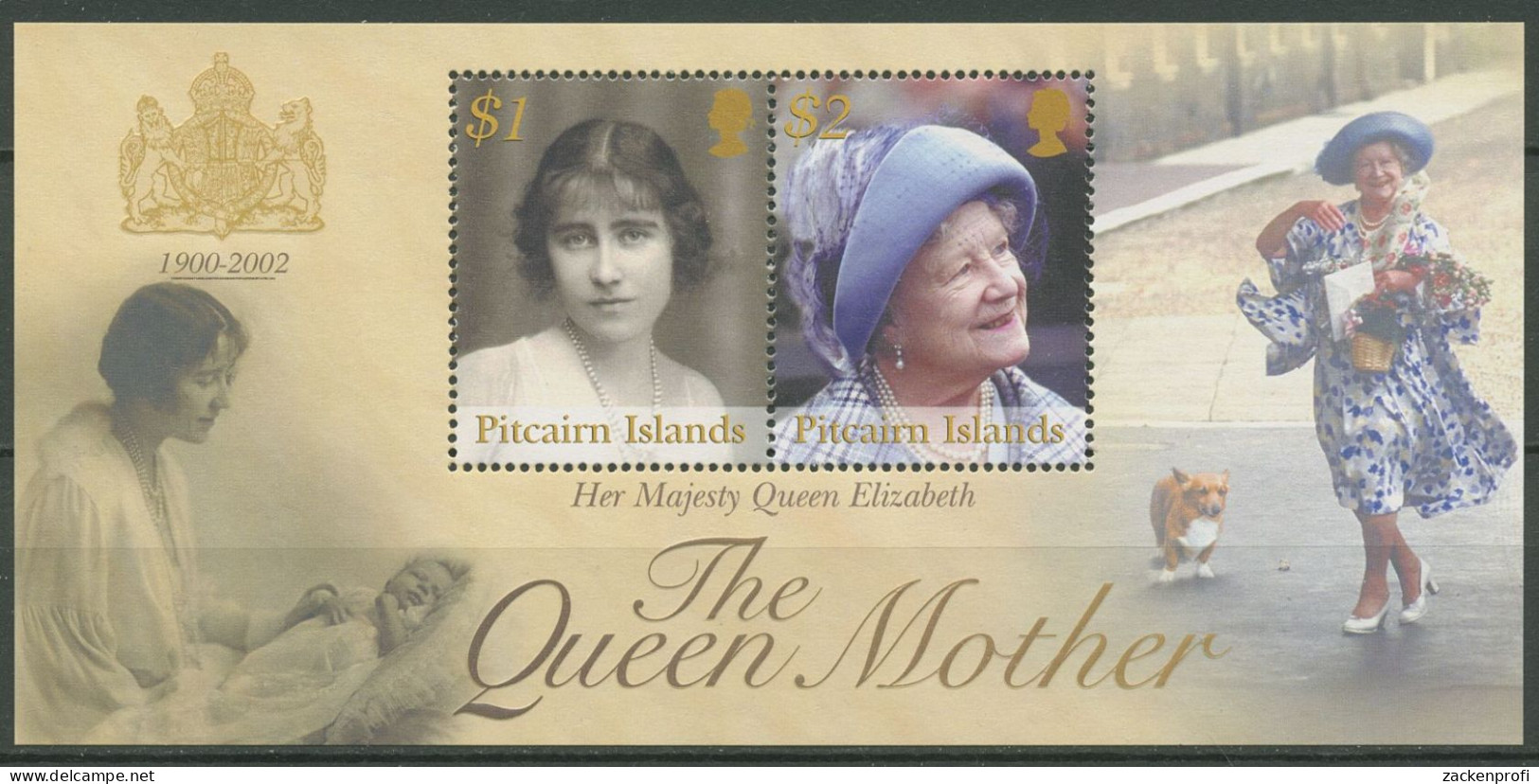 Pitcairn 2002 Tod Von Königinmutter Elisabeth Block 31 Postfrisch (C40523) - Islas De Pitcairn