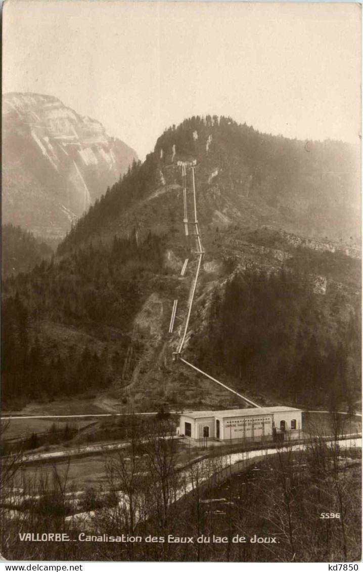 Vallorbe - Canalisation Des Eaux Du Lae De Joux - Vallorbe