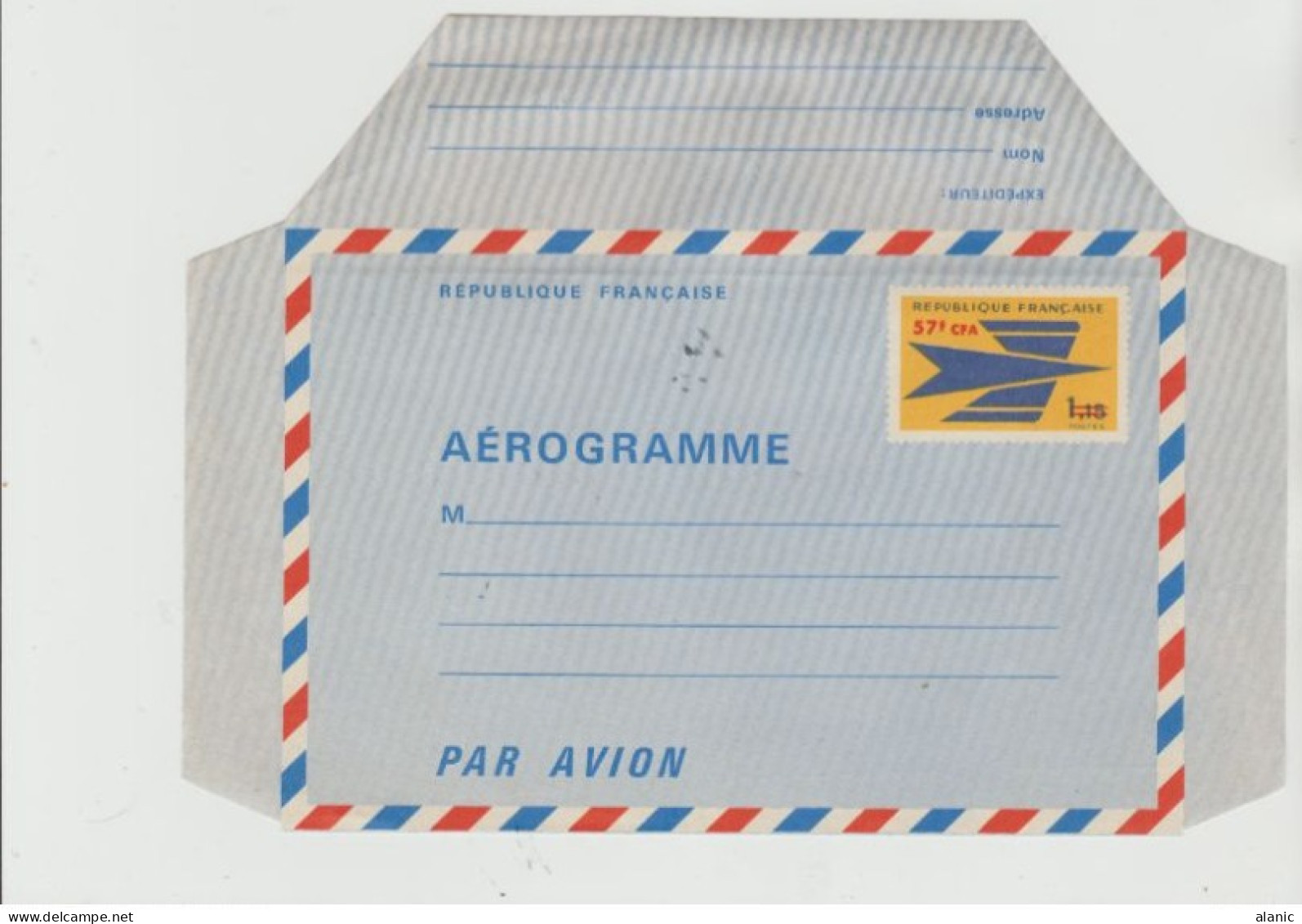 REUNION -ENTIER -L' OISEAU STYLISE -AEROGRAMMEN°2 ** NEUF-C0TE :125€ - Unused Stamps