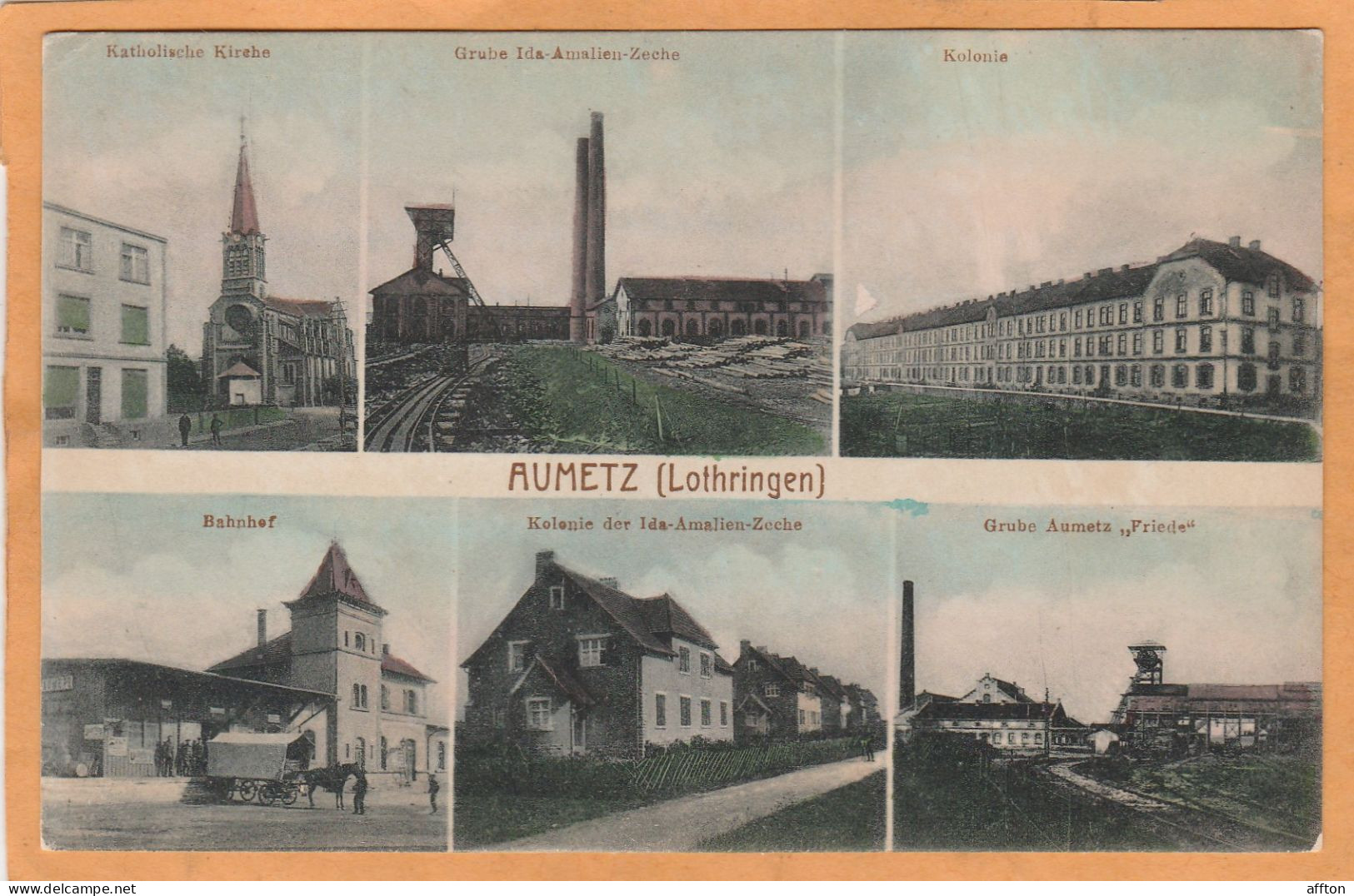 Aumetz Lothringen 1910 Postcard - Lothringen