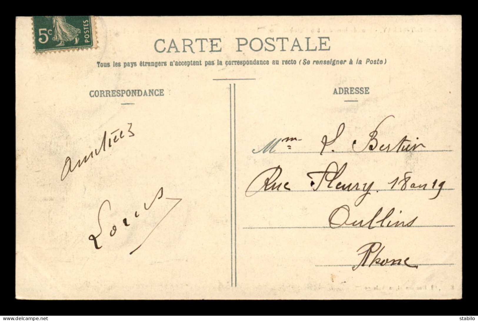 07 - SAINT-PERAY - INONDATIONS DES 8 ET 9 OCTOBRE 1907 - LA ROUTE DE VALENCE - Saint Péray