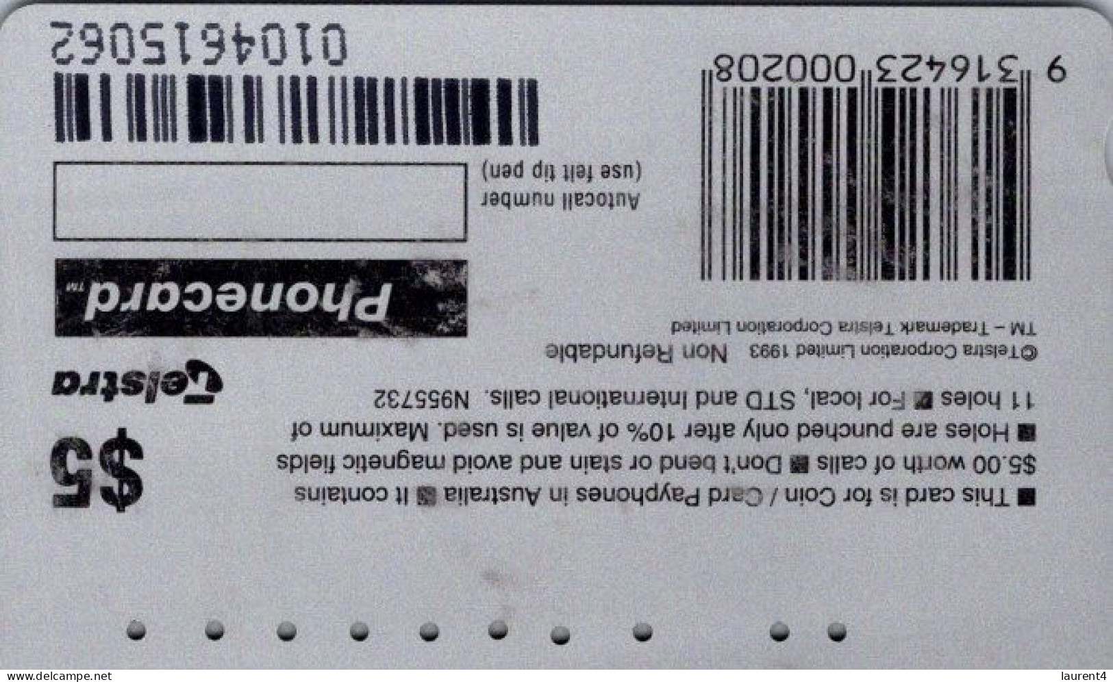 19-4-2024 - Phonecard - Australia  - (duplicate Phonecard) Adelaide - Australien