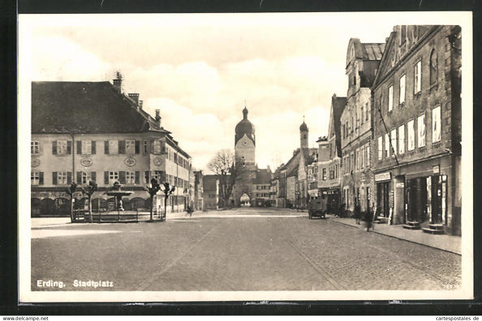 AK Erding, Am Stadtplatz  - Erding