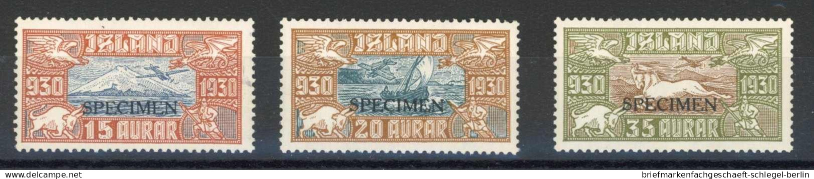 Island, 1930, 142-46 SPEC., Ungebraucht - Sonstige & Ohne Zuordnung