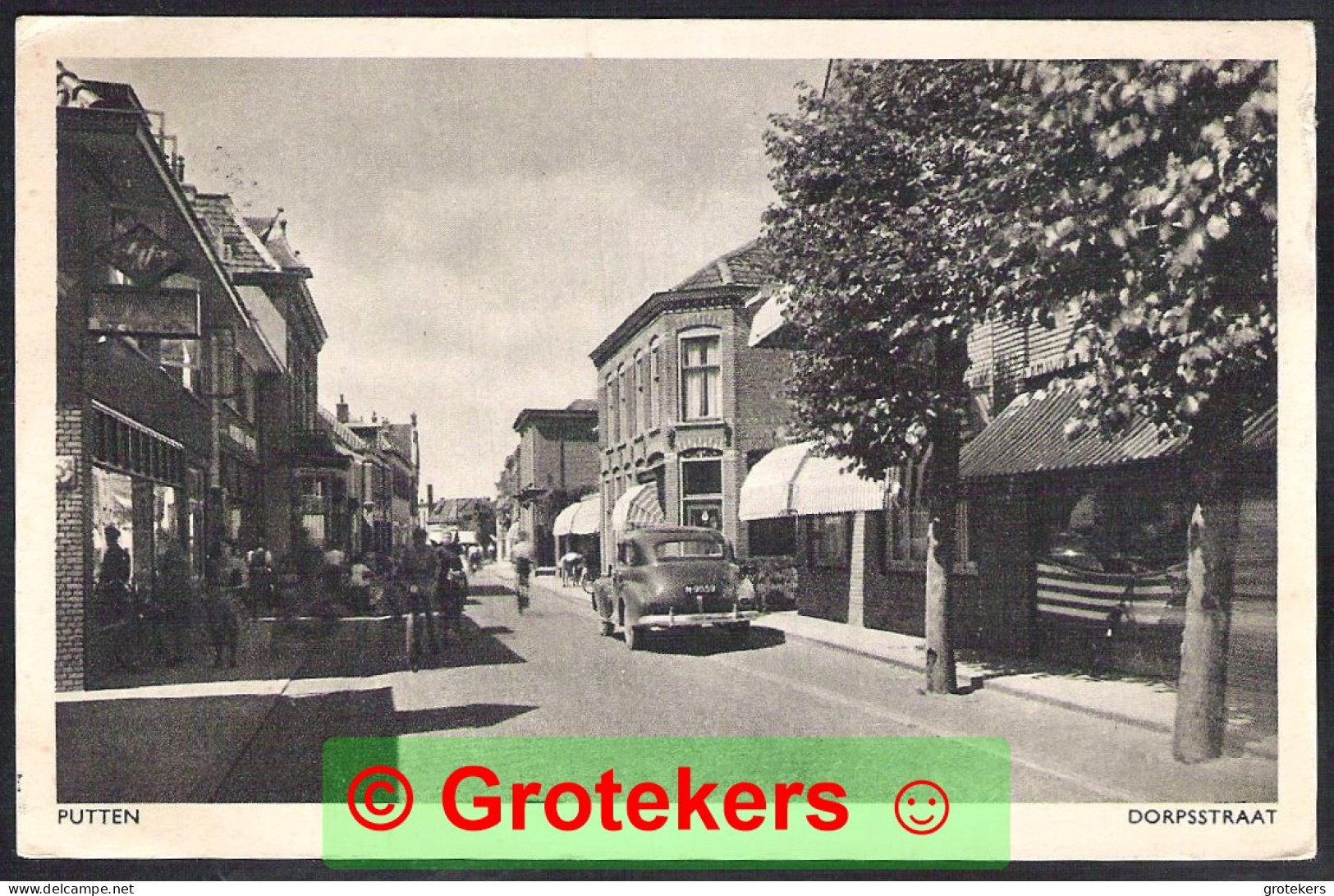 PUTTEN Dorpsstraat 1949 Auto Met Kenteken M 9658 - Putten